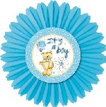 Teddy Bear Blue Its A Boy Festoon Decoration