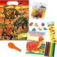 Filled dino bag