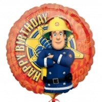 Fireman Sam Party Happy Birthday Foil Balloon