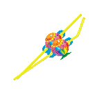 Rainbow Fish Party Drinking Straws