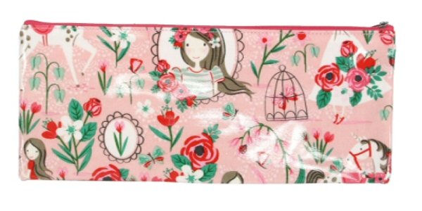 Flower girl unicorn pvc pencil case