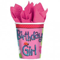 Garden Girl Party Paper Cups