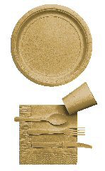 Gold Plain Colour Tableware