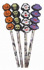 Halloween pencil with eraser Halloween pencil with eraser
