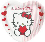Hello Kitty Party Sweetheart Plates