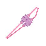 Hippo Party Drinking Straws
