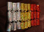 Silver Round Holographic Finish Crackers
