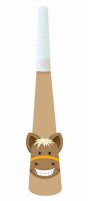 Horse Party Horn Blowers