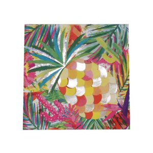 Hot Summer Iridescent Pineapple Napkins