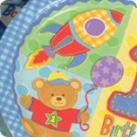 Hugs and Stitches first partyware