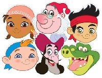 Jake and the Neverland Pirates Party Masks