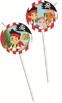 Jake and The Neverland Pirates Party Drinking Straws