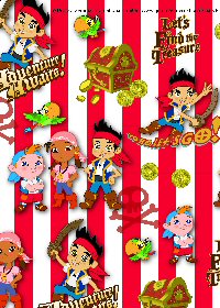 Jake and The Neverland Pirates Wrapping Paper and Gift Tags Pack