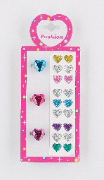Stick on Earings and Ring Childs Jewellery Set