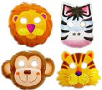 Jungle Safari Party Paper Face Masks Jungle Safari Party Paper Face Masks
