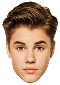 Justin Bieber Official Paper Face Mask