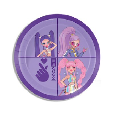 K-Pop Idol party plates