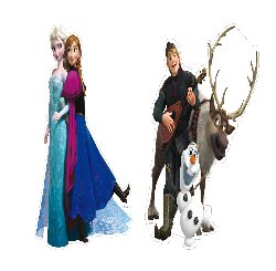 Frozen Party Cutout Decorations