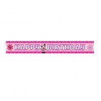 Minnie Mouse Pink Happy Birthday Banner