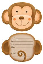 Monkey Party Invitations