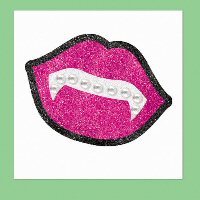 Monster High Lips Fangs Tattoo