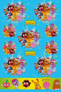 Moshi Monsters party plastic tablecover Moshi Monsters party plastic tablecover