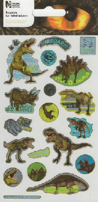Natural History Dinosaur Sticker Sheet
