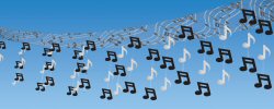 Rock and Roll Party Musical Note Ceiling Decoration