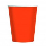 Pumpkin Orange Paper Cups