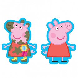 Peppa Pig Muddy Puddles Shaped Foil Balloon