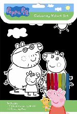 Peppa Pig Velvet Colouring Set Peppa Pig Velvet Colouring Set