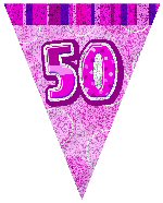 Glitz Pink Party Flag Bunting