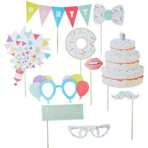 Pick and Mix Photo Booth Party Props And Selfie Props by Ginger Ray