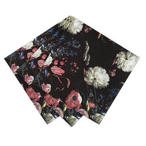 Black Party Porcelain Baroque Party Napkins