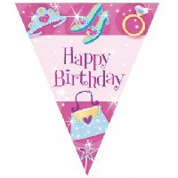 Princess Sparkle Party Flag Bunting
