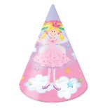 Rainbow Princess Party Cone Hats