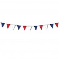 Red White and Blue Plastic Outdoor Bunting Red White and Blue Plastic Outdoor Bunting