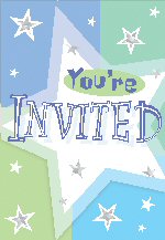 Birthday Shimmer Party Invitations