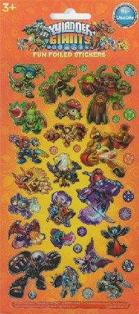 Skylanders Stickers Sheet Skylanders Stickers Sheet