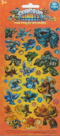Skylanders Sticker Sheet Skylanders Sticker Sheet