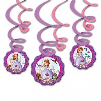Sofia the First Party Swirl Decorations