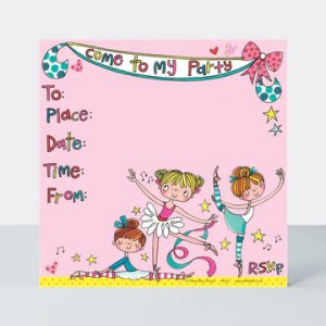 Rachel Ellen Ballerina party invitations