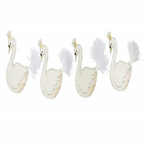 We Heart Swans Hanging Garland