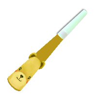 Teddy Bear Party Horn Blowers