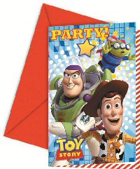 Toy Story Star Power Party Invitations and Envelopes Toy Story Star Power Party Invitations and Envelopes