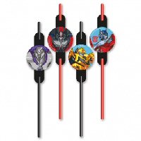 Transformers Party Drinking Straws