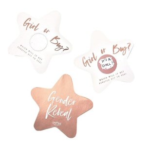 Twinkle Twinkle Baby Shower Gender Reveal Scratch Cards