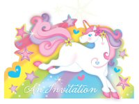Unicorn Party Invitations