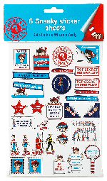 Wheres Wally Party Sticker Sheets